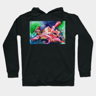 WATERCOLOR OCTOPUS Hoodie